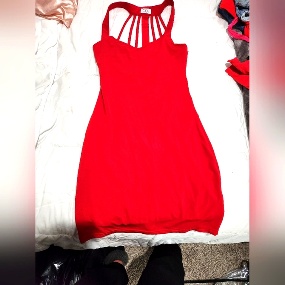 Tobi red mini dress - Picture 1 of 2
